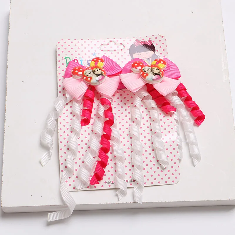 Princess Butterfly rubber bands Elsa Threaded Ribbon 2pcs/lot Large headband Hair Accessories | Детская одежда и обувь
