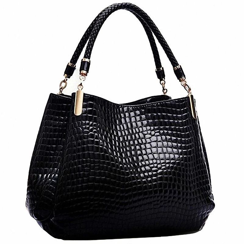 Сумка хобо женская из экокожи с крокодиловым узором|large shoulder bag|hobo bagshoulder bags |