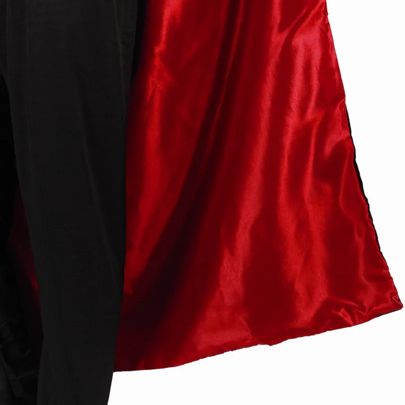 Оптовая продажа - Новый стильный костюм для Хэллоуина для взрослых мужчин, включая костюм из трикотажа с плащом Черный.