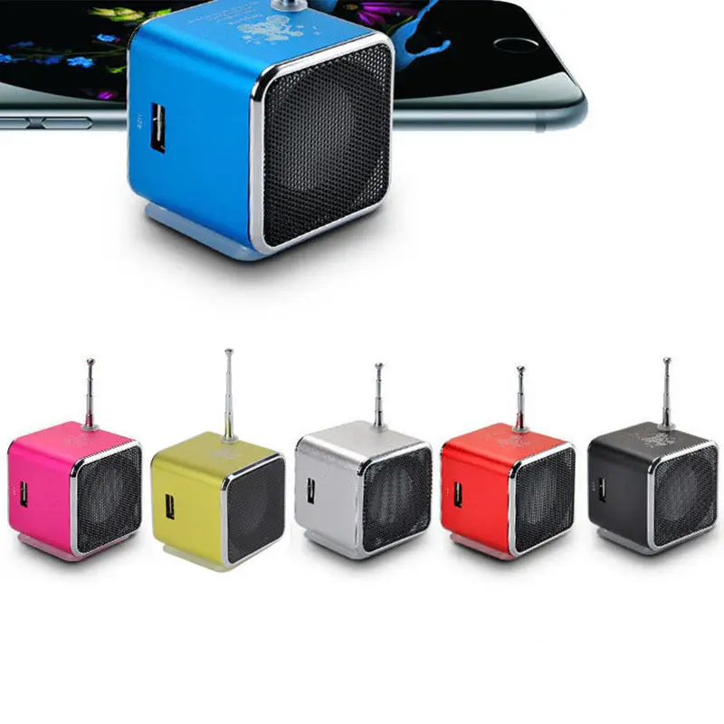 Winbob TD V26 алюминия Digita linternet радио FM приемник SD TF USB Play стерео Altavoz мини Динамик