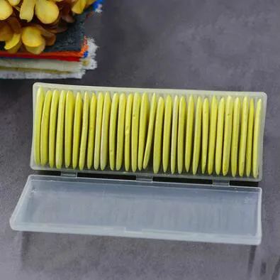 30Pcs Yellow Colorful Erasable Fabric Tailors Chalk Tailor's Chalk Pencil Fabric Patchwork Marker Clothing Pattern DIY Sewing Tools GYH - Цвет: 30Pcs Yellow