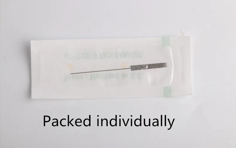 

100pcs Eyebrow Tattoo Needles 1R Sterilize Permanent Makeup Machine Microblading Needles with Tips For Eyebrow Tattoo Machine