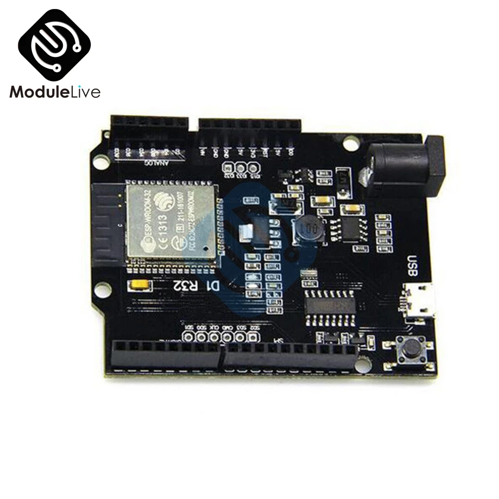 Макетная плата Wemos D1 MINI ESP32 WiFi + Bluetooth 1 шт. 4 Мб Flash UNO R32 для Arduino|wemos d1|wemos d1 miniboard board |