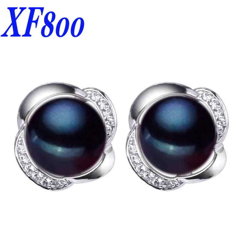 Женские жемчужные серьги XF800 модные пусеты 8 9 мм E1062|earrings for|earrings for womenearrings earring |