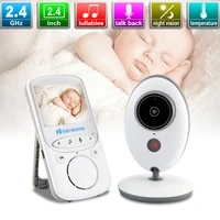 2 4inch wireless lcd audio video baby monitor radio nanny music intercom ir baby camera baby walkie talkie babysitter