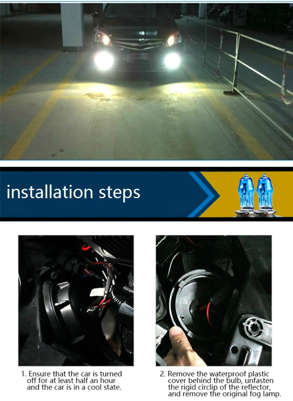 CARCTR автомобиль галогенная лампа 12V 100W H1 H3 H4 H7 H8/9/11 лет 9005 9006 880/881 3000K 6000K дальнего и ближнего лампы, галогенные лампы для автомобилей