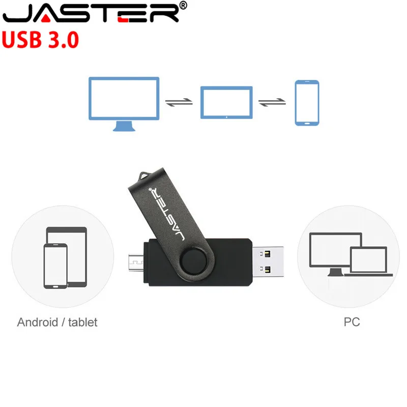JASTER флеш-накопитель USB 3,0 8 ГБ 16 ГБ 32 ГБ Флешка Meta OTG USB 2,0 флэш-накопитель Внешняя память для смартфона
