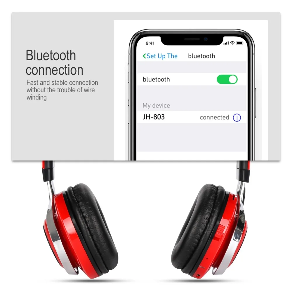 Модные большие беспроводные Bluetooth наушники светящиеся стерео шлем Аудио гарнитура спортивные наушники микрофон светодиодный светильник+ микрофон FM TF режим GT