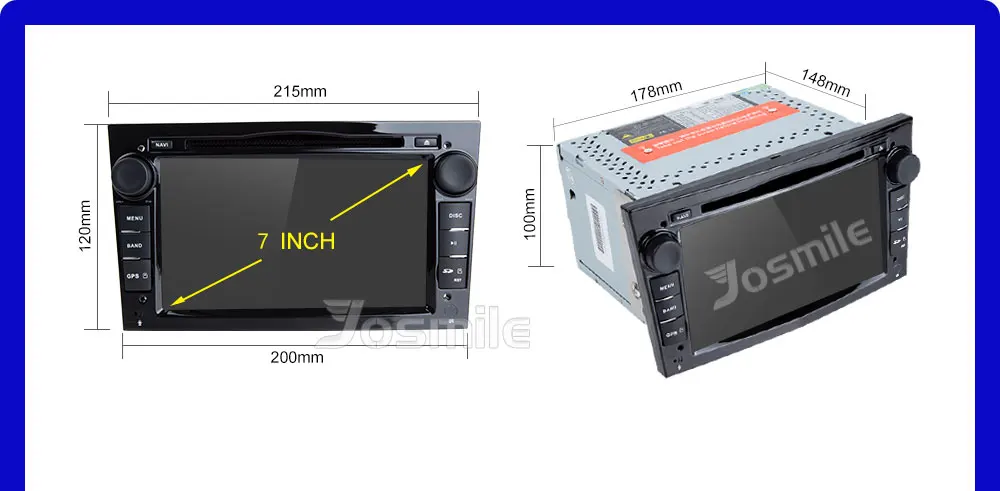 Автомобильный DVD мультимедийный плеер Josmile 2 Din для Opel Vectra C Zafira B Vivaro Astra H GJ Corsa B C D Meriva BAntara Радио Навигация