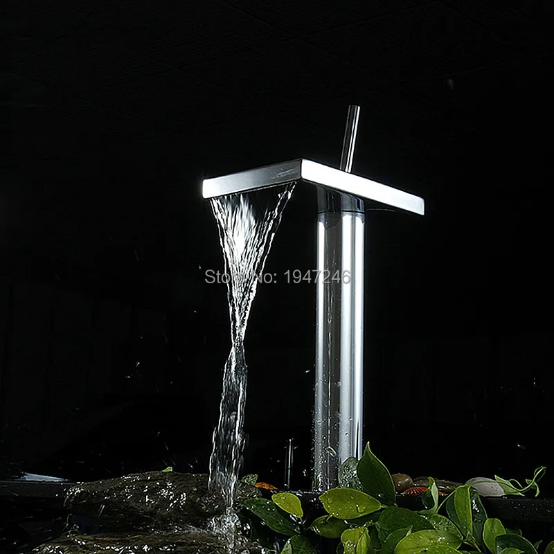 Латунный Смеситель для раковины с одним отверстием водопад|bathroom vessel faucet|vessel