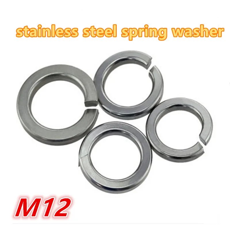 100 шт. пружинная шайба m12 304 из нержавеющей стали a2 70|spring washer|lock washersplit lock washer |