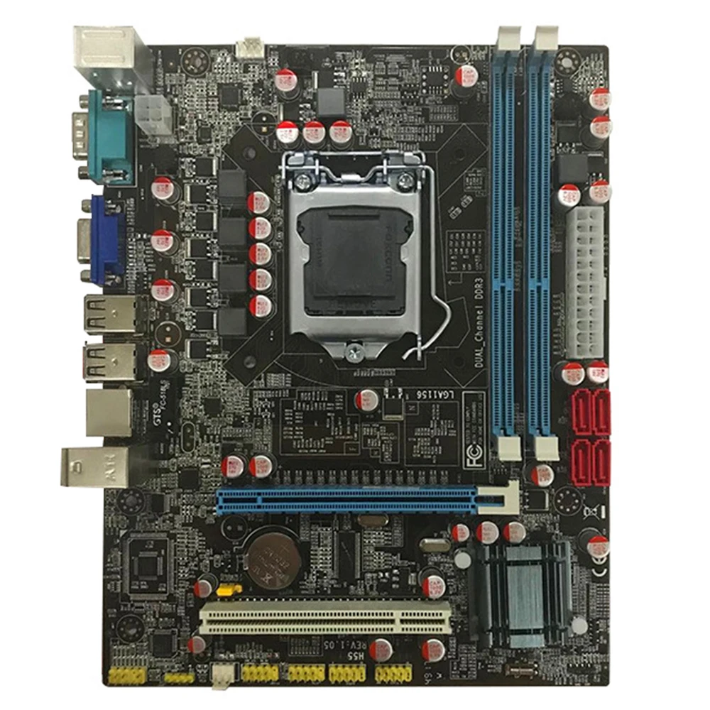 Intel H55 Socket LGA 1156 материнская плата M ATX 1333 1600 8 ГБ 2 DDR3 для Xeon i3 i5 i7 Running P55 LGA1156 REV