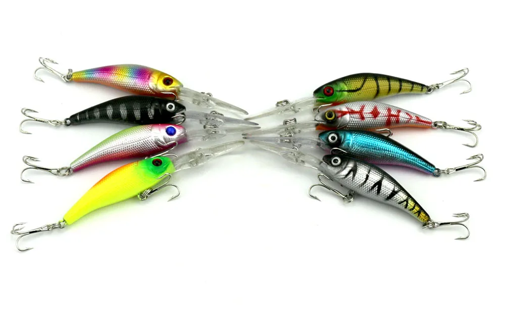Приманка Minnow 8 шт. 10 см 7 6 г приманка для рыбалки жесткая наживка ловли рыбы