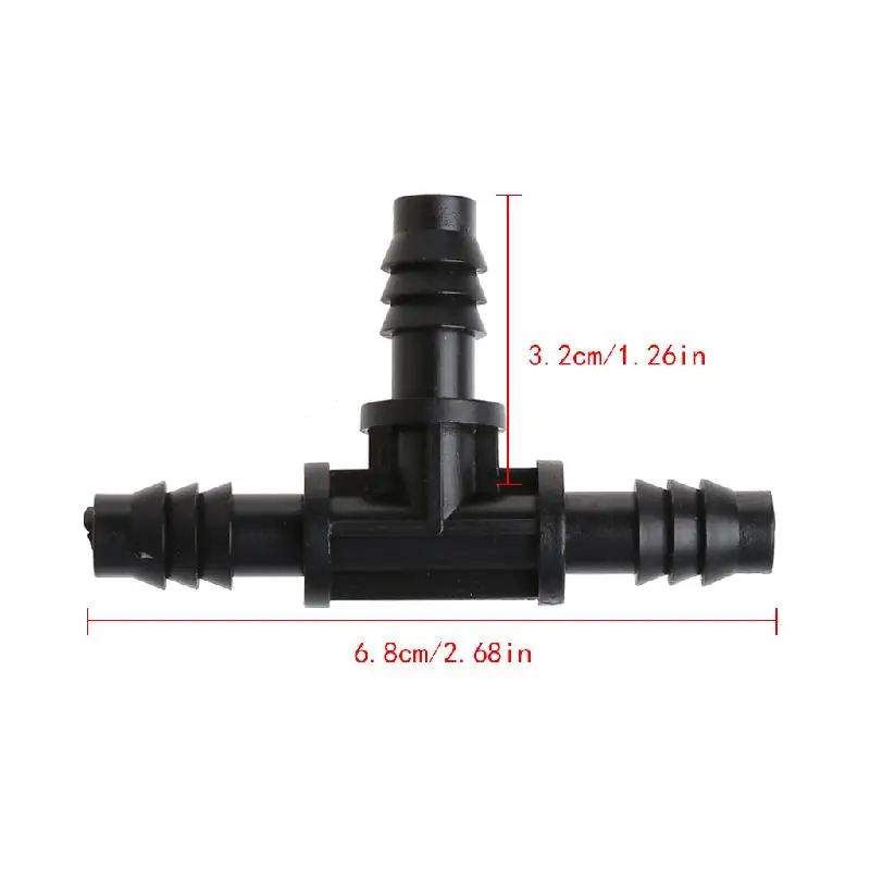 

Wholesale Plastic Barbed T Piece 3 Way 8mm Connector Pipe Hose Garden Watering Irrigation May06