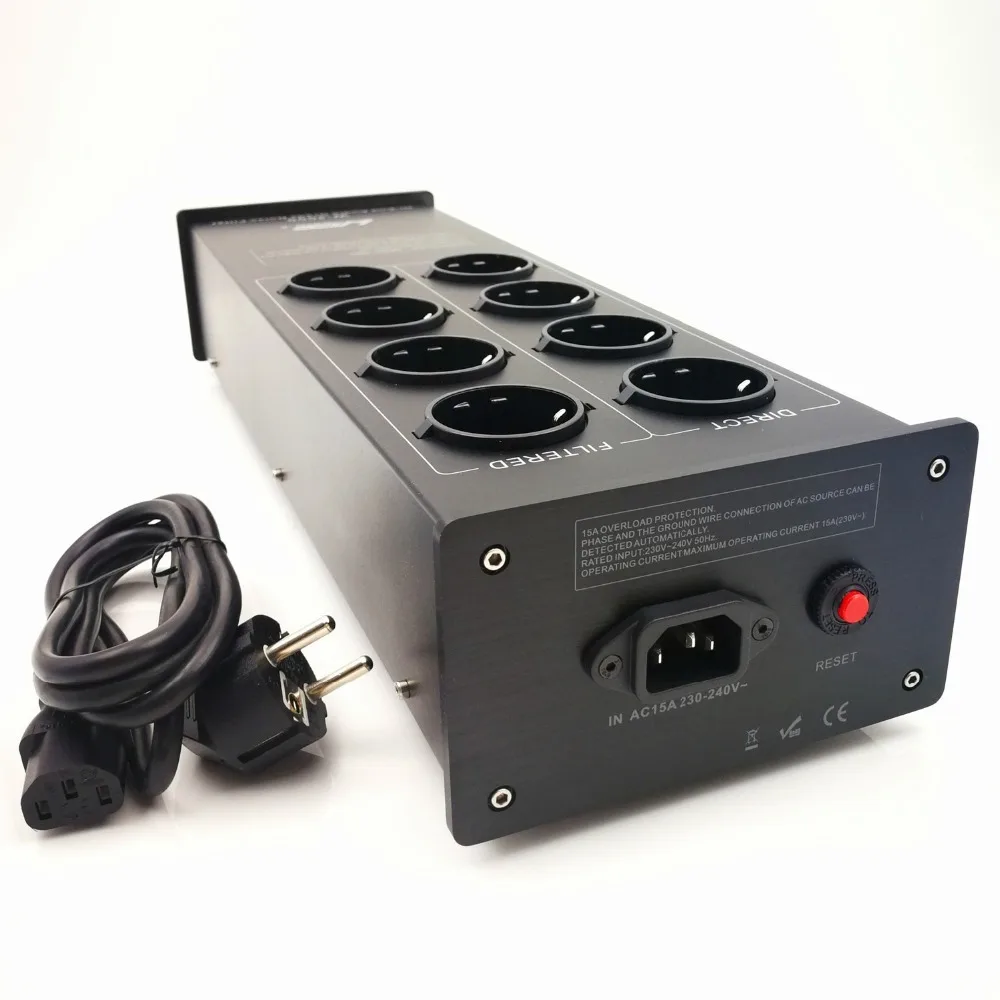 WAudio W-4000 High-End аудио Шум фильтр переменного тока Мощность кондиционер Мощность фильтр Мощность очиститель с ЕС магазины