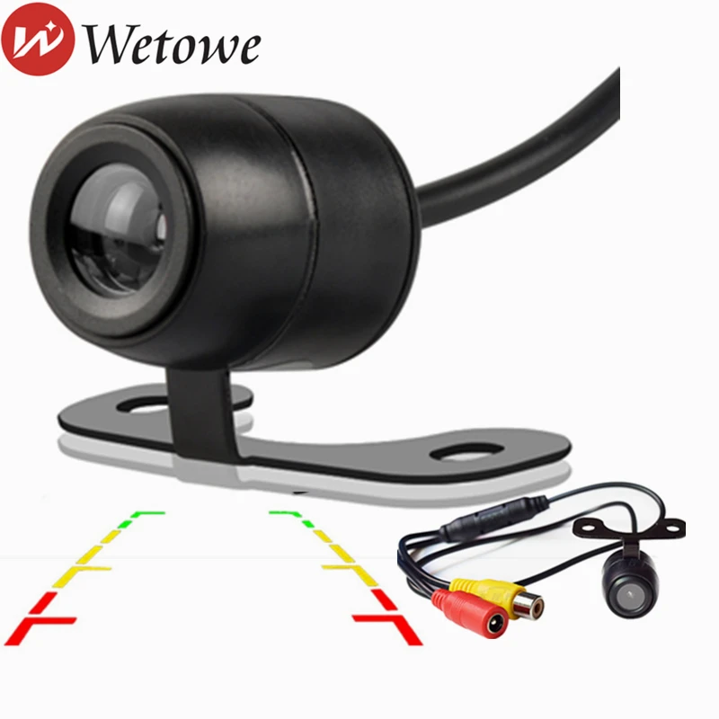 Универсальная задняя камера для автомобиля WETOWE H1 с HD-качеством и 170-градусным обзором, водонепроницаемая для использования при парковке и обратном движении с монитором CCD.