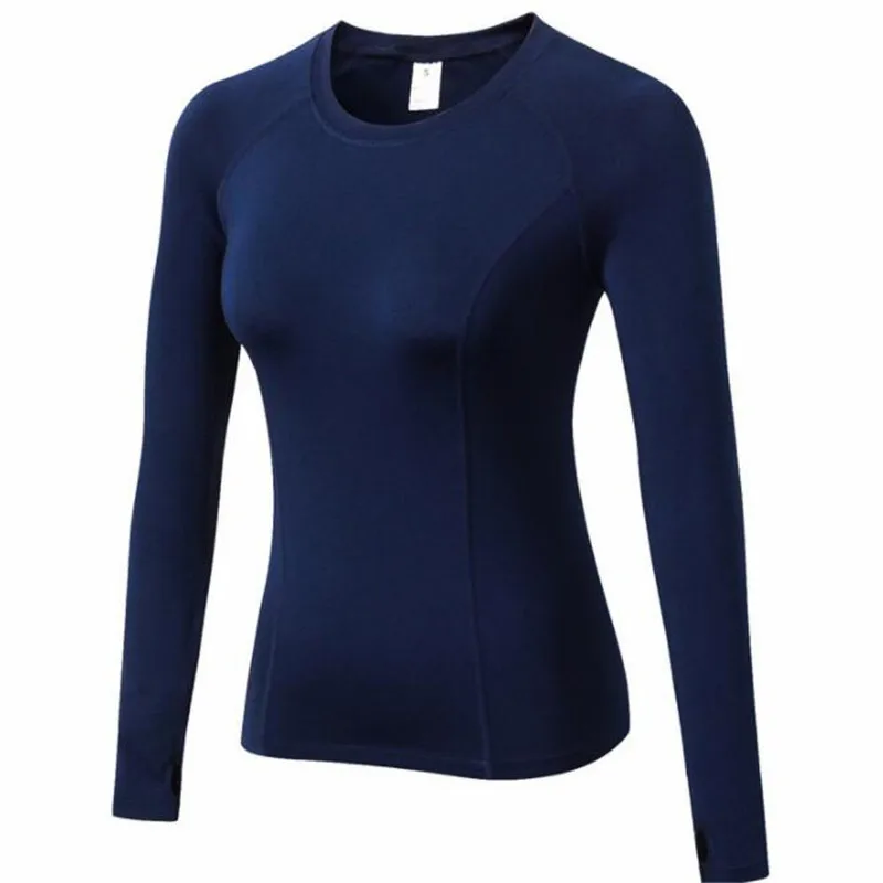 Women&Girls Shapers Sport Tight Fitness Long Sleeves Shirts,Quick-dry Elastic Winter YOGA Plus Velvet Thermal Underwear Tops