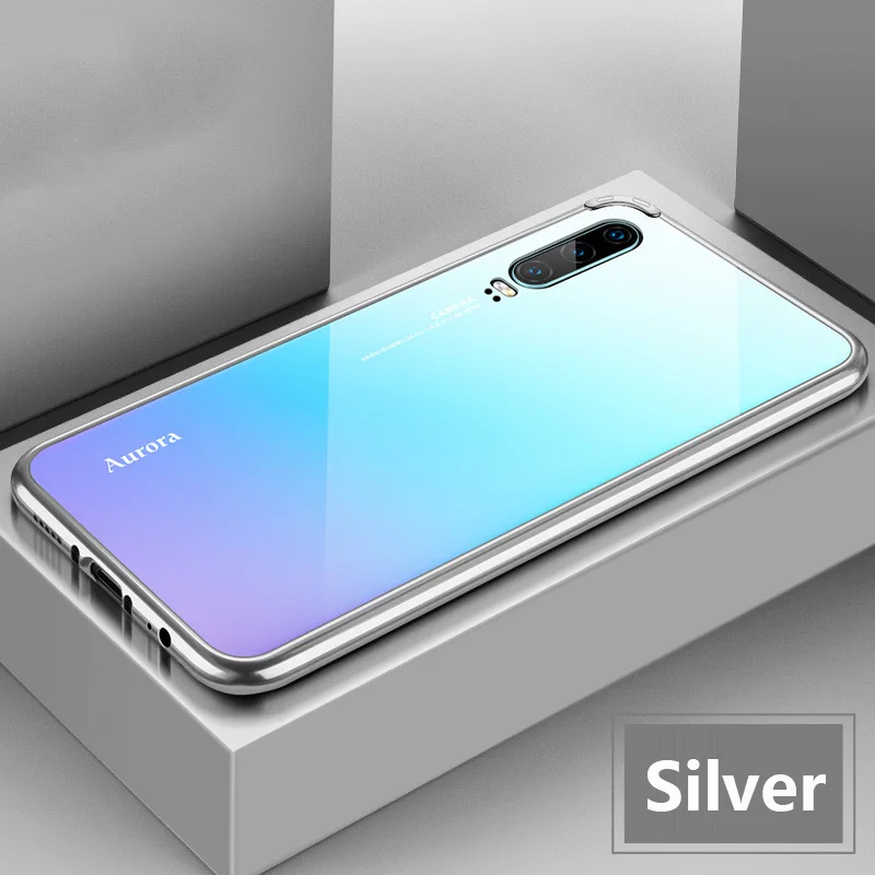 2 в 1 Гибридный чехол для huawei P30 P30Pro чехол металлический бампер противоударный Закаленное стекло Жесткий Чехол для huawei P20 P20Pro P30 оболочка