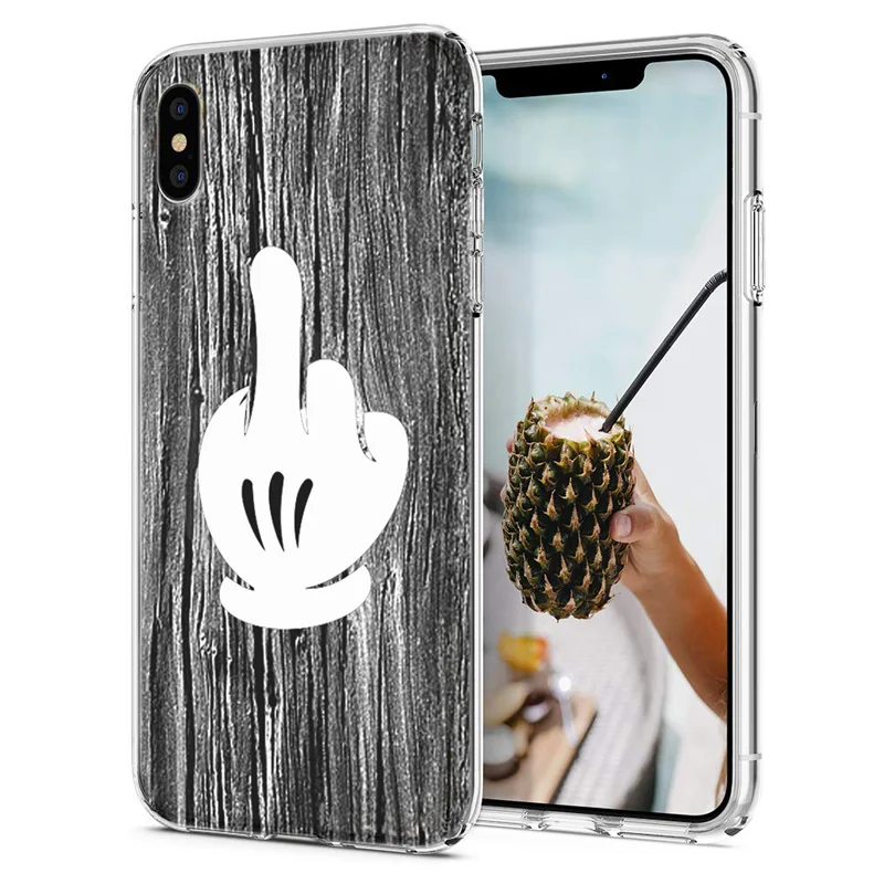 Soft Phone Case For iPhone X XS XR Covers TPU Colorful Princess Mickey Minnie Pattern Fundas iPhone6 7 Max E091 |