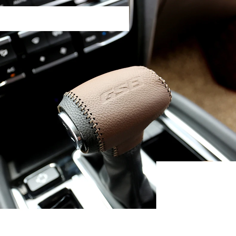 Lsrtw2017 коровья кожа автомобиля противоскользящие шестерни чехол рычага для Trumpchi