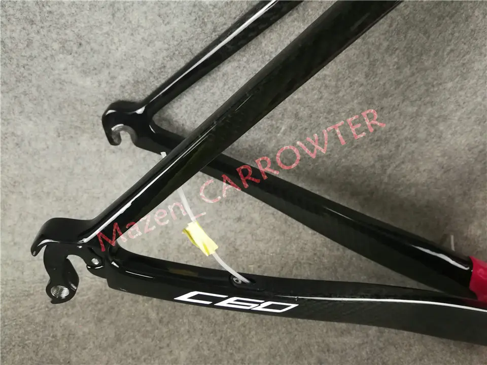 T1000 3K глянцевый темно-розовый черный Colnago C60 карбоновые шоссейные рамы велосипедные рамы с XS/S/M/L/XL на ваш выбор