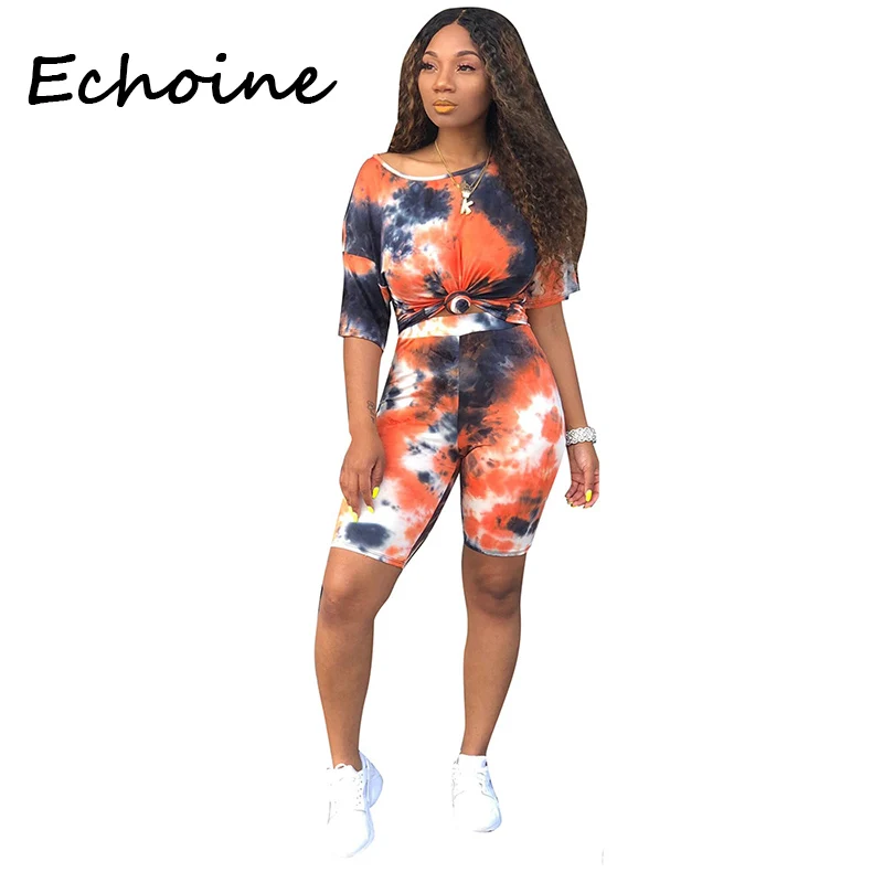 Женский Брючный комплект из 2 предметов с принтом и вырезом лодочкой| |