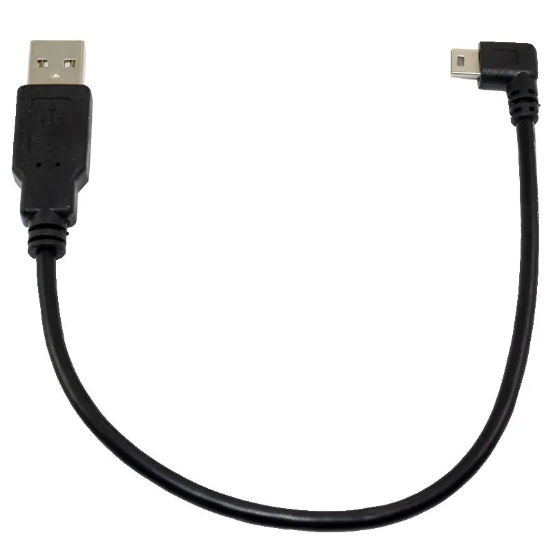 DANSPEED High Speed USB A Male Plug to Mini B 5Pin 90 Degree Left Angle Adapter Data Cable Cord | Электроника