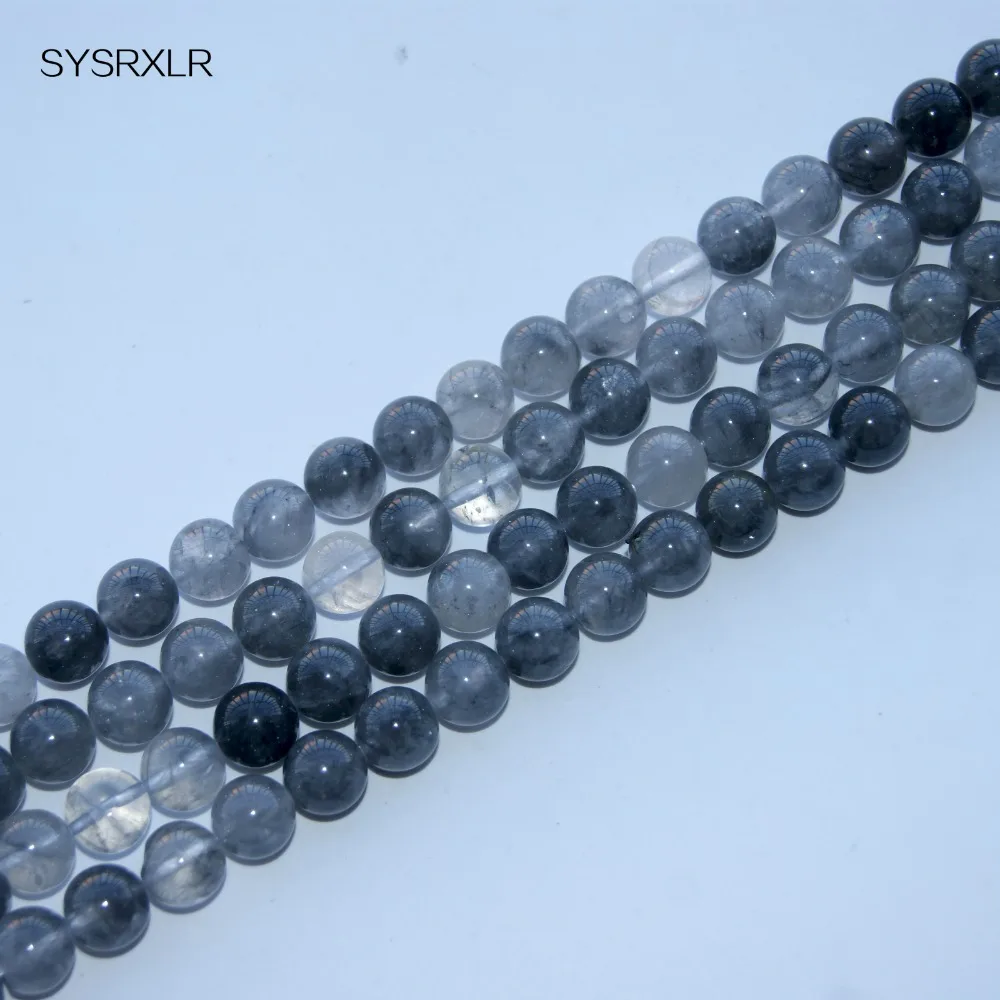 

Free Shipping Grey Cloud Crystal Natural Stone Beads For Jewelry Making Stone DIY Bracelet Necklace 4/6/8/10/12 MM Wholesale
