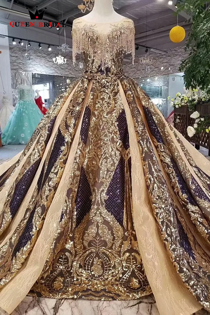 Халат De Soiree 2019 линия Кепки рукава кристалл бисерное кружево блестки банкет