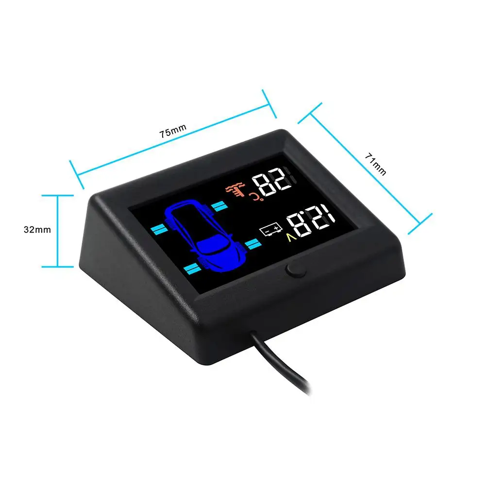 Dragonpad OBD система контроля давления в шинах автомобиля шины Давление мониторинга Системы 3 дюймов ЖК-дисплей Дисплей Сенсор автомобиль электрический автомобиль аксессуары