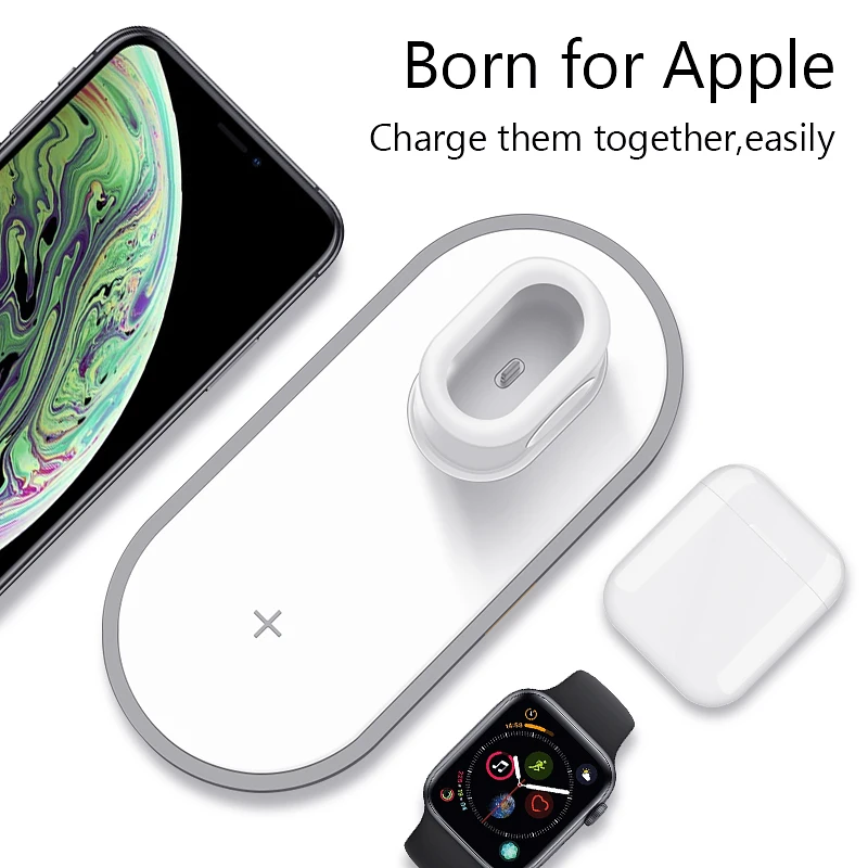 VVKing Беспроводное зарядное устройство для iPhone X XS MAX XR 8 быстрая Беспроводная