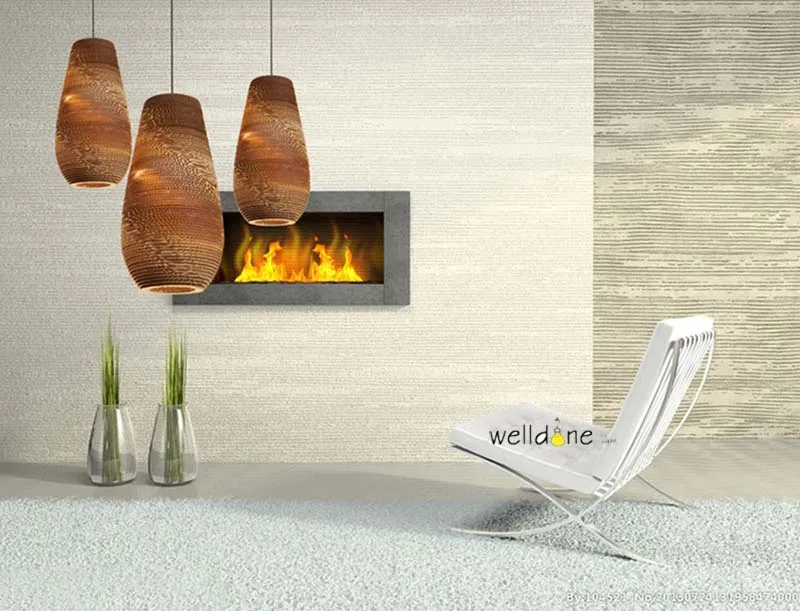 Необычная креативная коричневая гофрированная картонная бумага переработанная