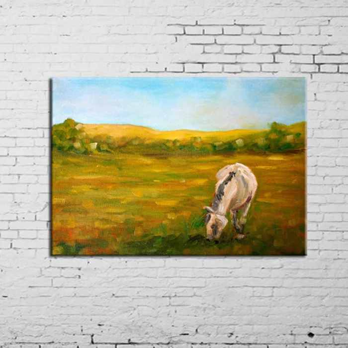 

Wall Picture Canvas Painting Unique Abstract Landscape Eating Sheep Oil Painting On Canvas For Wall Sheep Pictures Free Shipping