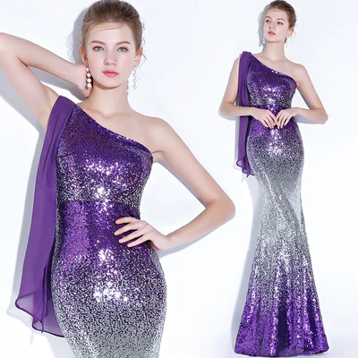2019 вечерние платья с одним плечом длинное вечернее платье vestido de festa сексуальное