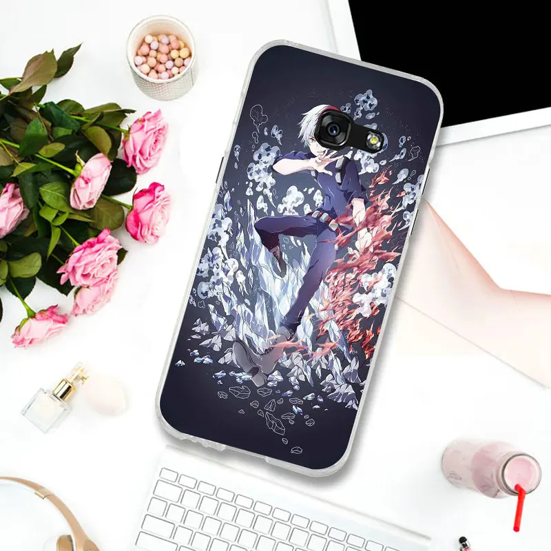 Todoroki Shoto My Hero Academia чехлы для телефонов Samsung Galaxy J3 J4 J5 J6 J7 J8 A3 A5 A7 2016 2017 2018 мягкие