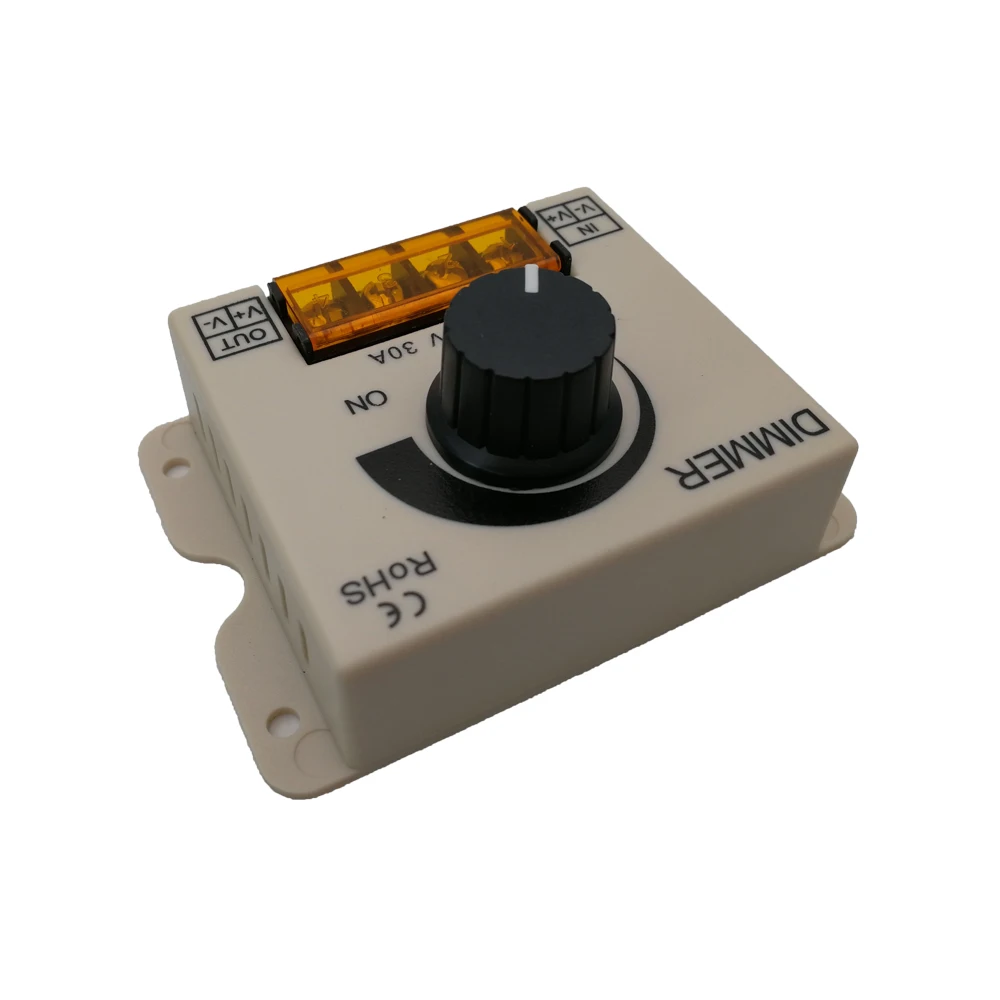 30A светодиодный диммер 12V 24V 720W Макс большой мощности для СВЕТОДИОДНЫЙ одной полосы ручка переключателя управления электрическим током крышка регулятор освещения