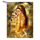 Алмазная мозаика 5D, квадратная вышивка бисером, Женская Рамка, наборы для вышивки крестом картина ручной работы ASF503