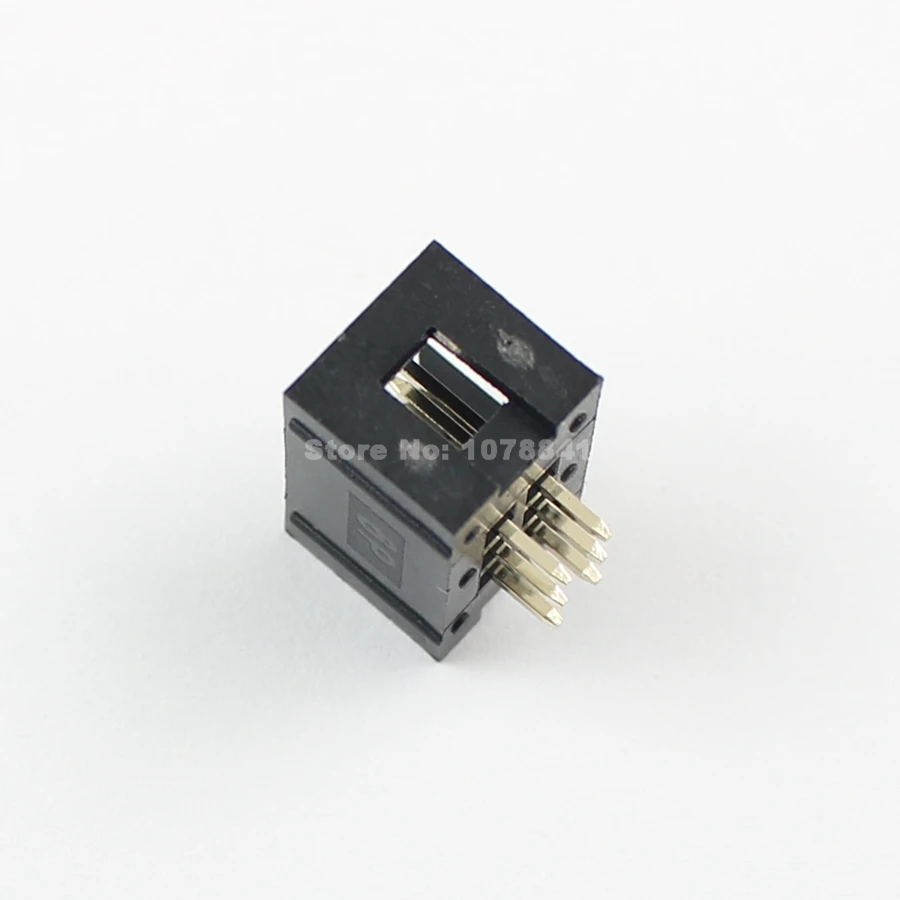 10 шт. 2 54 мм 2x3 Pin 6 прямой мужской окутанный PCB Заголовка коробки разъем IDC|socket
