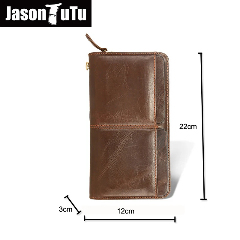 2019 новые мужские кошельки из натуральной кожи высокого качества JASON TUTU мужской