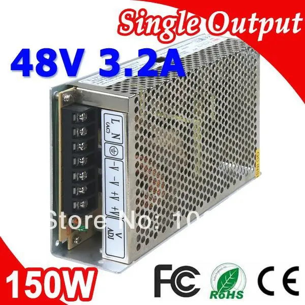 

S-150-48 LED Transformer Switching Power Supply 150W 48V DC 3.2A Output