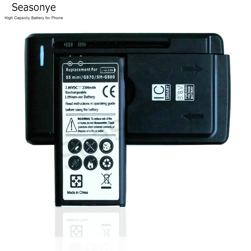 Seasonye 2300mAh EB BG800BBE сменный аккумулятор + универсальное зарядное устройство для Samsung