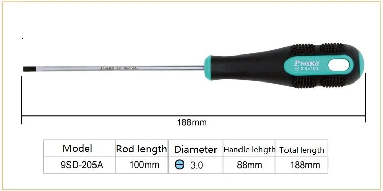 Pro'skit 3 шт магнитные прорези Philips Отвертка, точность плоский крестообразный отверток Набор винтовые инструменты выбрать любой 3 из 20 размеров