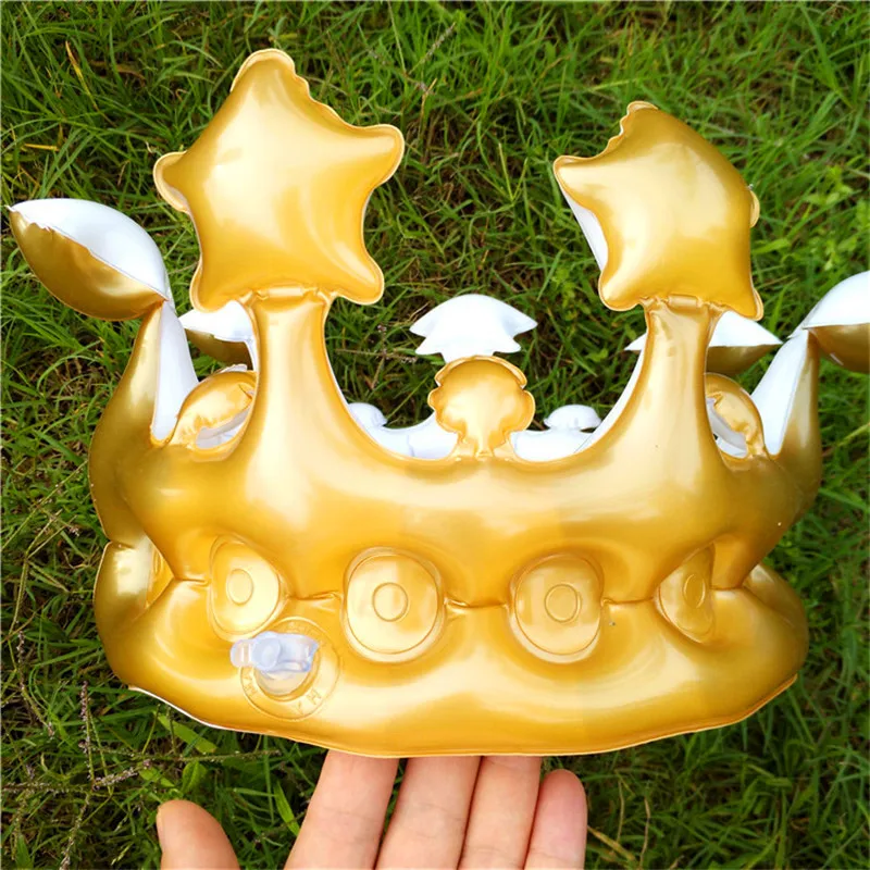 

Inflatable Cartoon Hats Queen PVC Balloon Toys Novelty Birthday Party Hat Children Present Toys Kids Birthday Hats Kids Toys