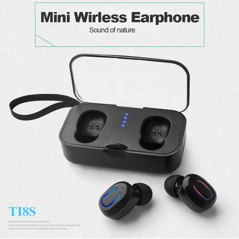 SmartLife T18S невидимые Bluetooth наушники 5 0 TWS мини беспроводные стерео с глубокими