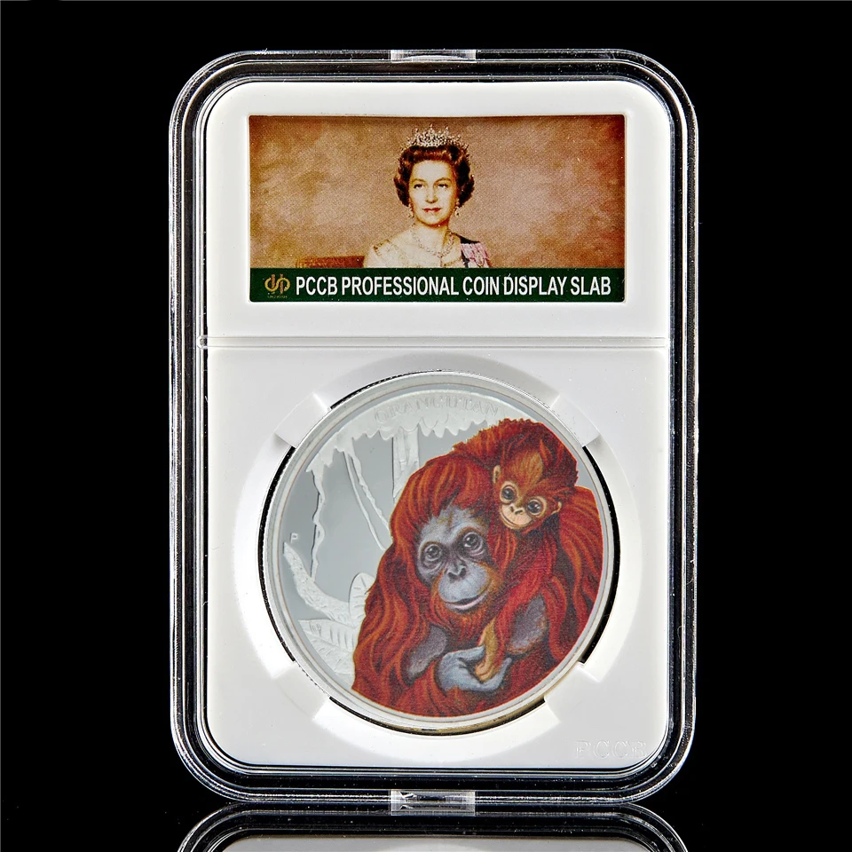 2014 г. королева Елизавета II Тувалу Посеребренная Европейская памятная монета с