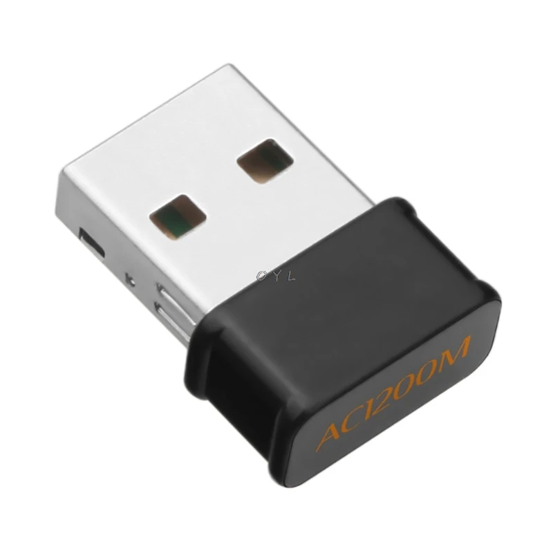 802.11ac 1200 Мбит/с двухдиапазонный 2 4G 5G беспроводной Nano USB wifi адаптер для рабочего