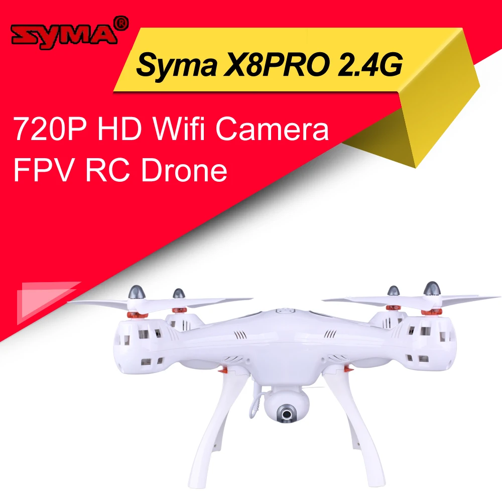 Syma X8PRO 2 4G GPS Дрон 720P HD Wifi камера FPV Радиоуправляемый Квадрокоптер в реальном