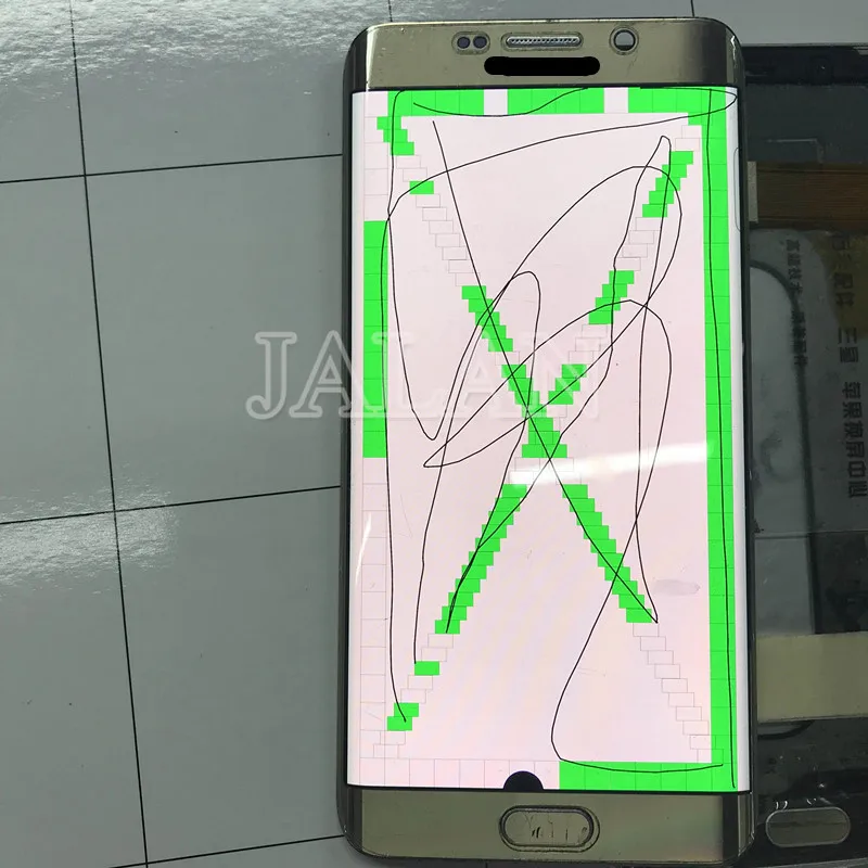 Поврежденный ЖК-дисплей для телефона Galaxy S6 Edge Plus G928 Замена сенсорного экрана установка, ремонт без рамки имеет небольшое место