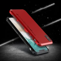 anti fall metal frame plastic back for apple iphone xs iphonexs aluminum alloy mobile xs bumper case cover