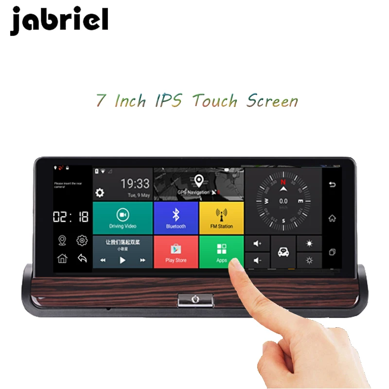Видеорегистратор Jabriel Wifi Android 7 дюймов зеркало заднего вида|Видеорегистраторы| |